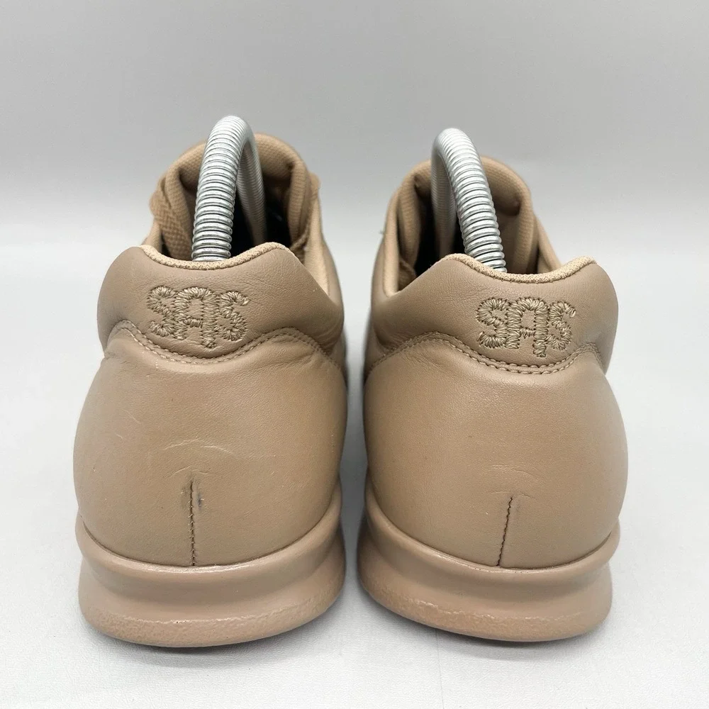SAS Womens 10M Free Time‎ Sneakers Shoes Beige Leather Walking Comfort Casual